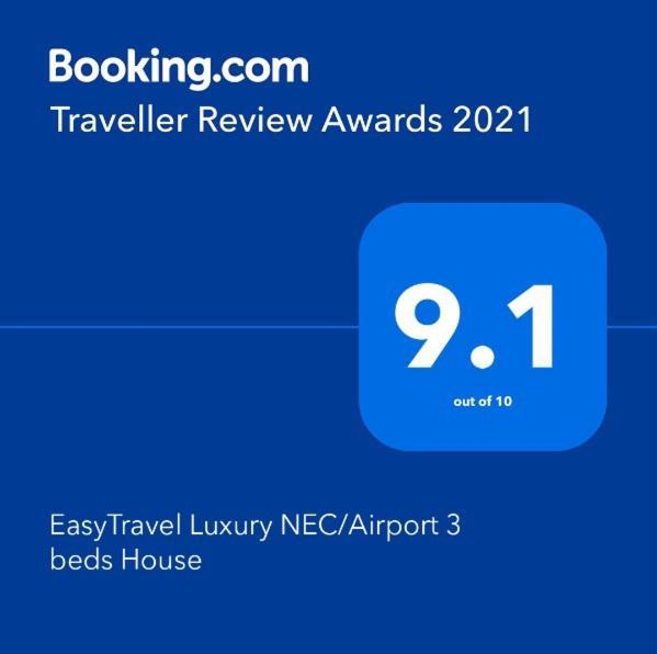 Easytravel Luxury Nec/Airport 3 Beds House Apartment เบอร์มิงแฮม ภายนอก รูปภาพ